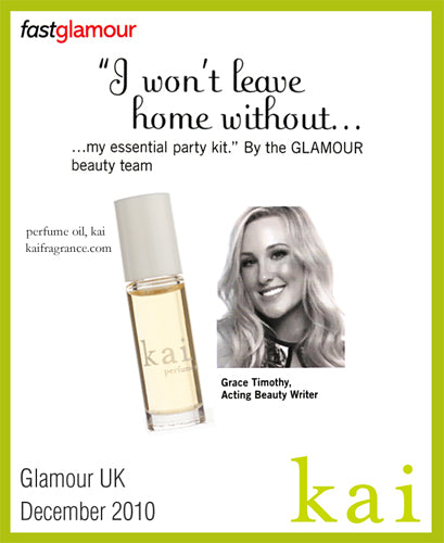 kai fragrance featured in glamour uk december 2010