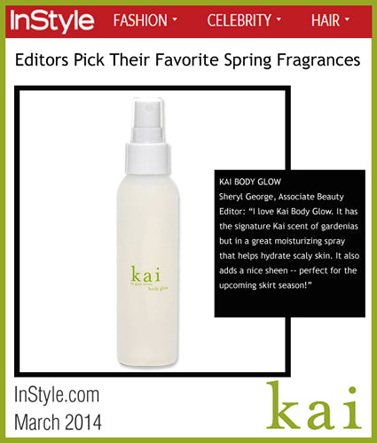 kai fragrance featured in instyle.com march 2014