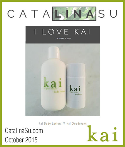kai fragrance featured in catalinasu.com october 2015