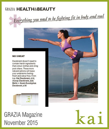 kai fragrance featured in grazia november 2015