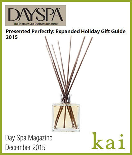 kai fragrance featured in day spa magazine decemeber 2015