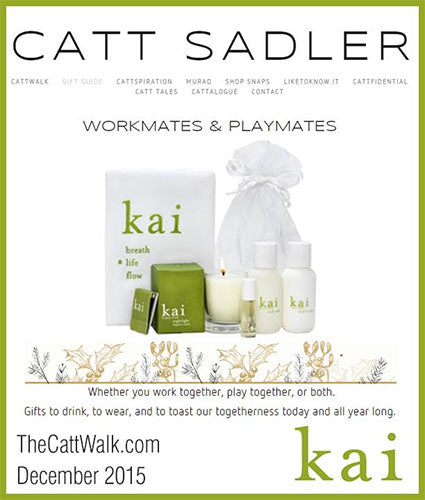 kai fragrance featured in thecattwalk.com decemeber 2015