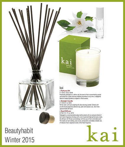 kai fragrance featured in beauty habit winter 2015