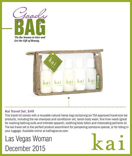kai fragrance featured in las vegas woman winter 2015