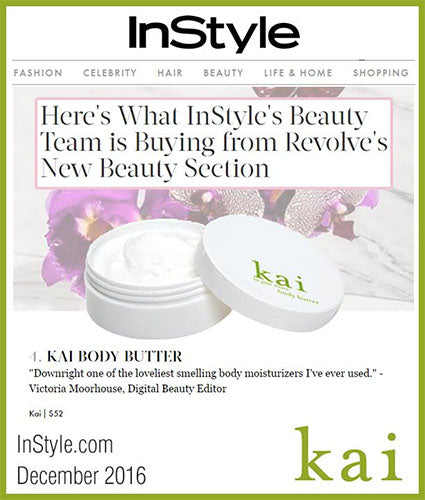 kai fragrance featured in instyle.com december 2016