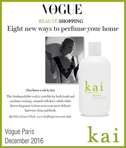 kai fragrance featured in vogue paris december 2016