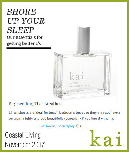 kai fragrance featured in coastal living november 2017