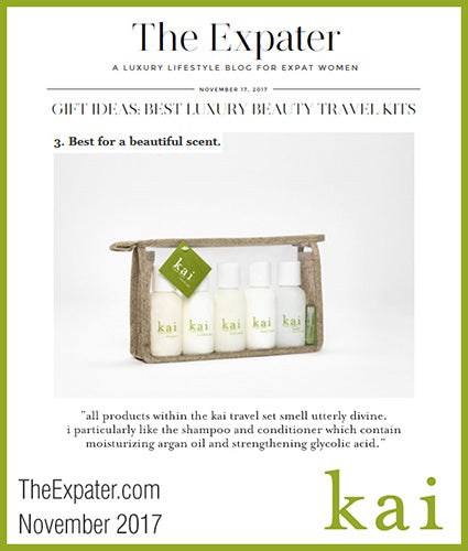 kai fragrance featured in theexpater.com november 2017