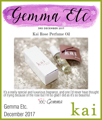 kai fragrance featured in gemma etc december 2017