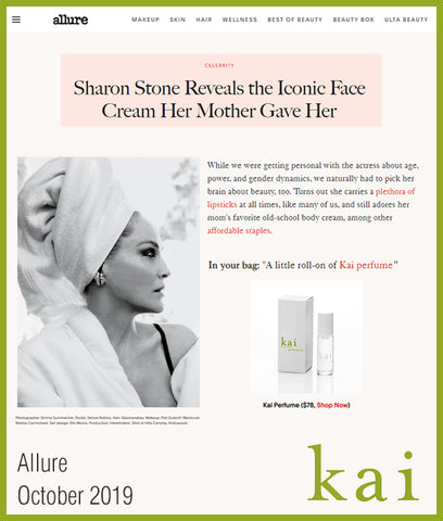 allure-sharon stone<br>october 2019