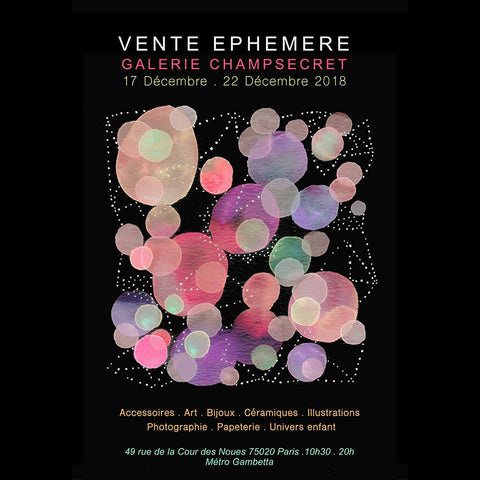 Vente Ephémère Galerie Champsecret 2e édition
