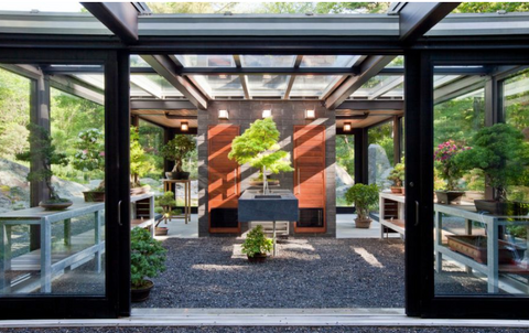Bonsai home garden decor ideas glass
