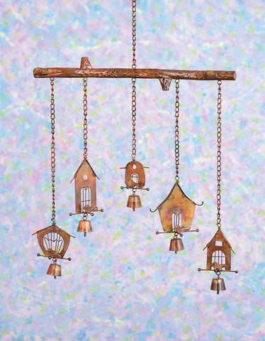 BAMBOO BIRD HOUSE WIND CHIME.