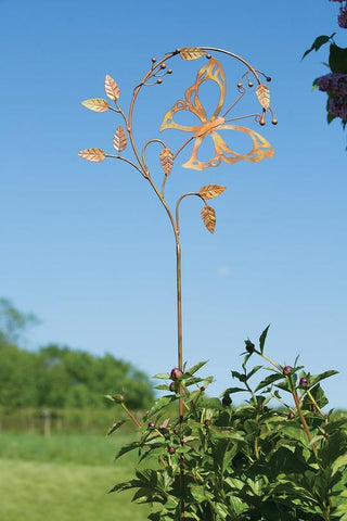 Happy Gardens - Butterfly on Branch Garden Stake