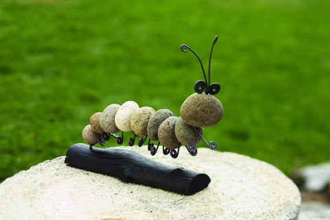 Happy Gardens - CATERPILLAR GARDEN STATUE