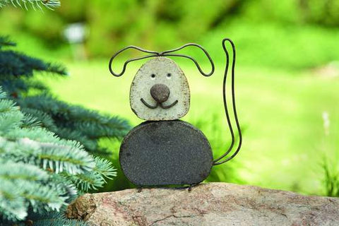 Happy Gardens - Dog River Stone Garden Statue