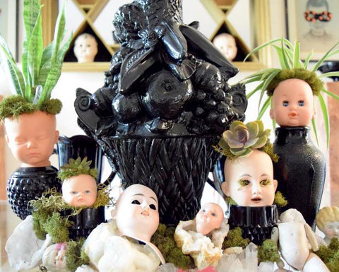 Happy Gardens - Doll Head Planters