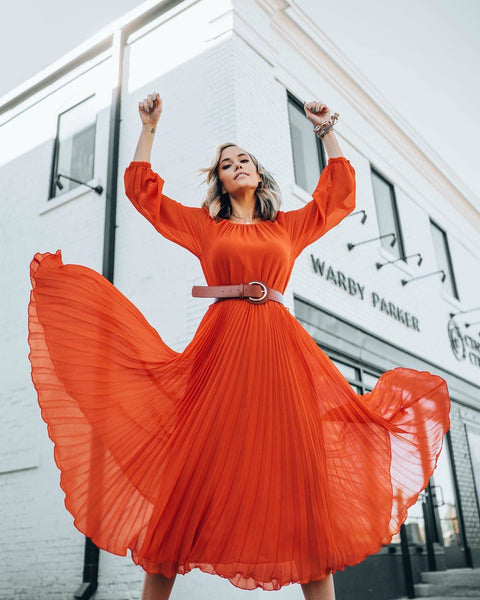 Orange Dress for Summer | Colors to wear for spring and Summer
