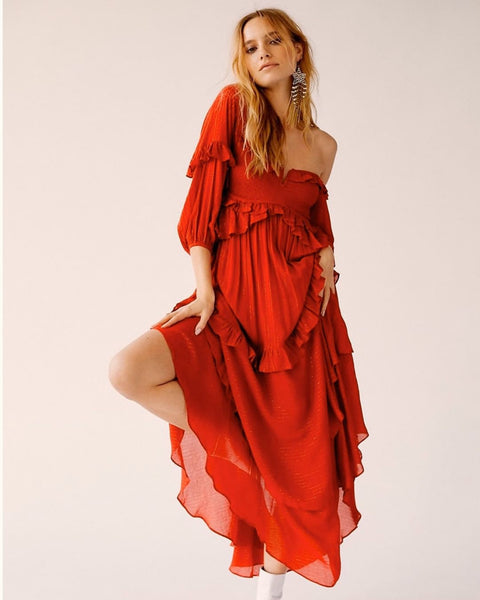 Scarlet Red Dress | Spring/Summer fashion