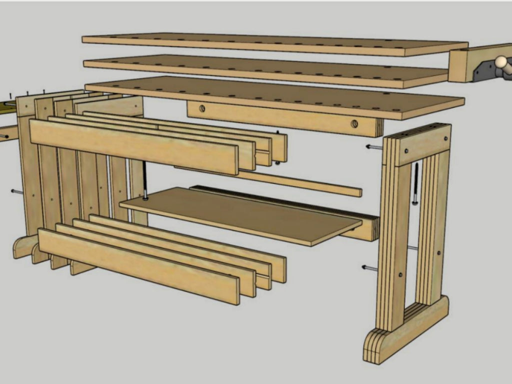 The Cosman Workbench Sketchup Plans