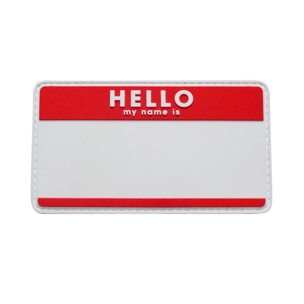 Hello My Name Is Blank Patch Pvc Miltacusa