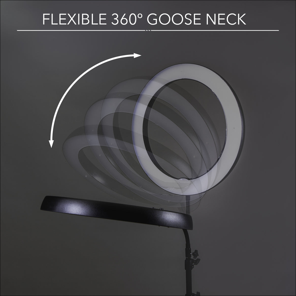 video tutorials used with ring light with flexible stand