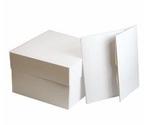 White Cake Boxes - 20'' Singles