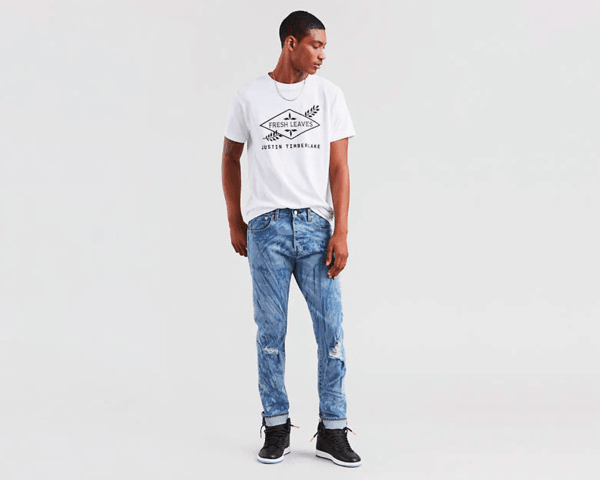 levi's x justin timberlake 501 slim tapered jeans