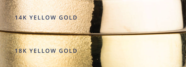 14k Yellow Gold vs. 18k Yellow Gold by Corey Egan