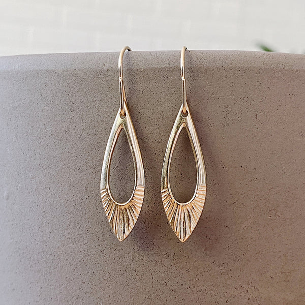 Oblong Vermeil Flux Earrings August Product of the Month