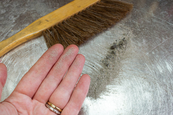 Sterling Silver Dust for Refining | Green Jewelry Studio | Corey Egan 