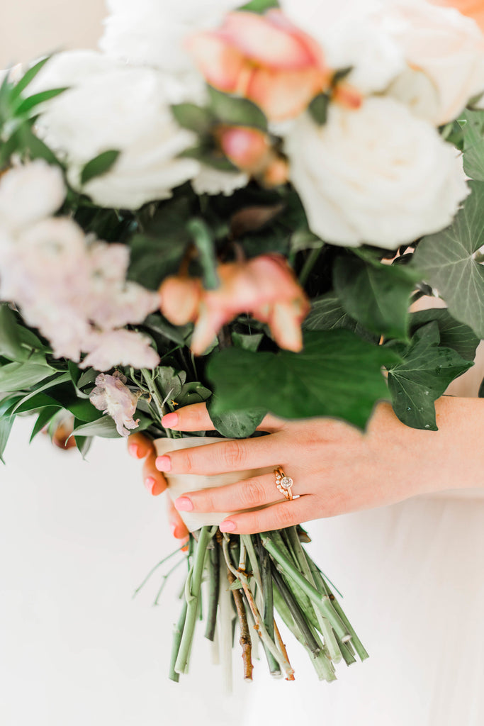 Romantic Legion of Honor Wedding Shoot |  Photographer: Corinna Rose Photography / Jewelry: Corey Egan / Florist: Wildflower / Planner & Stylist: Hermosa Weddings and Events