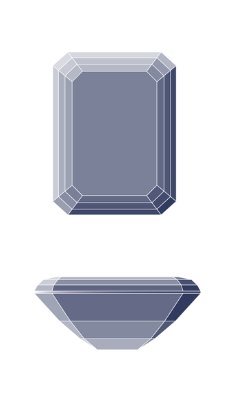Emerald Diamond Shape Diagram