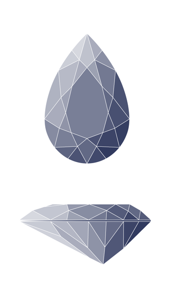 Pear Diamond Shape Diagram