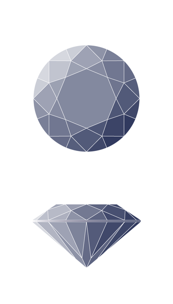 Round Diamond Shape Diagram