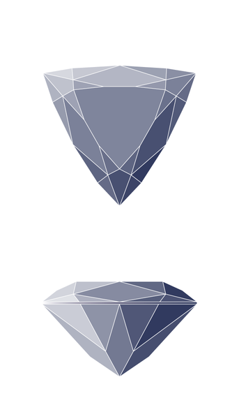 Trillion Diamond Shape Diagram