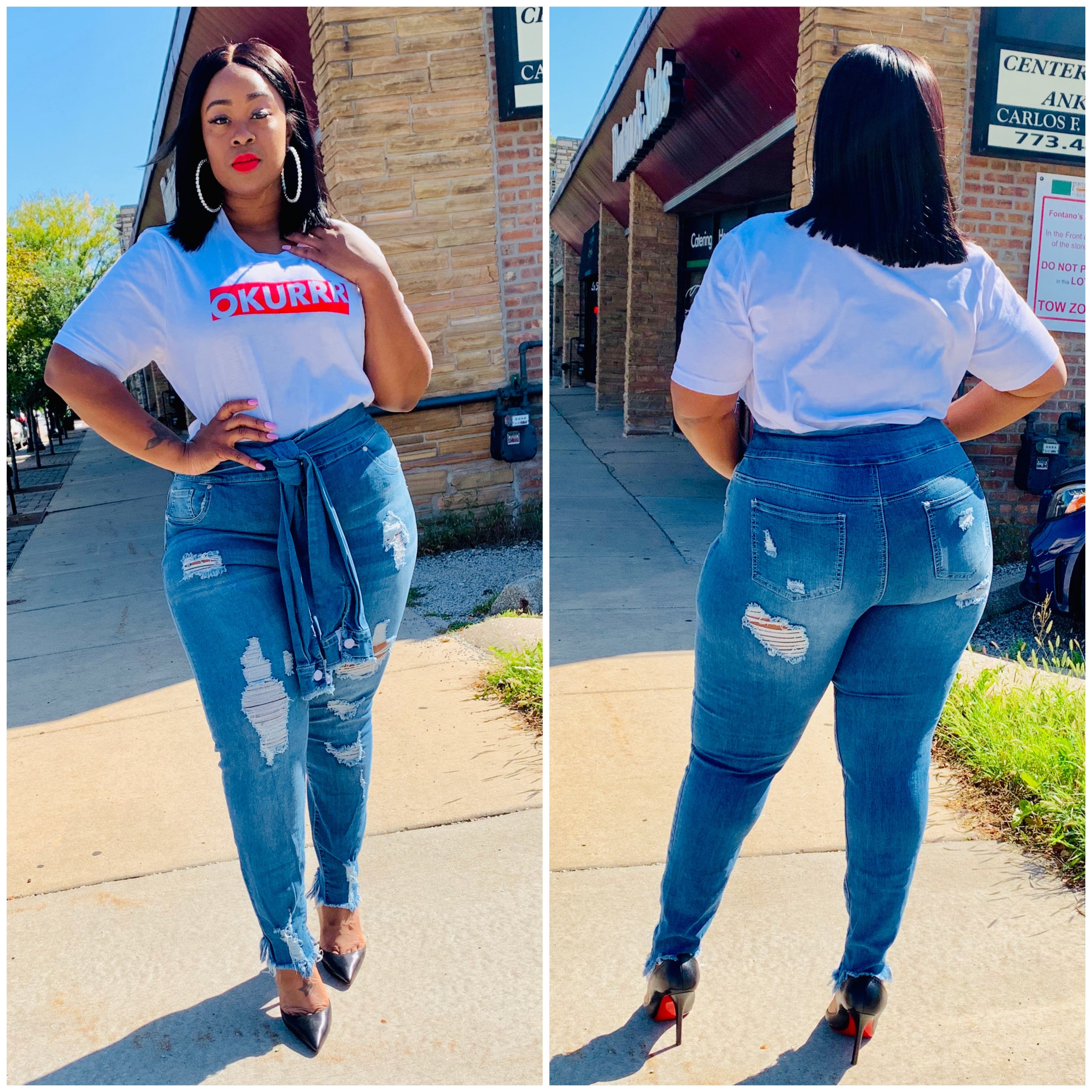 Blue Tye Jeans