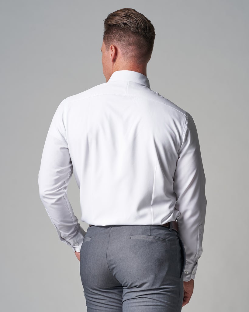wijsvinger Treinstation Afspraak Tempo+ 4-Way Stretch Slim Fit Shirt – Pomeroy's Mens and Missionary