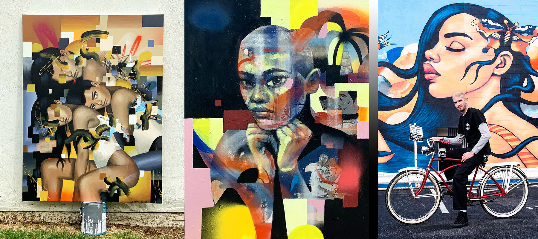 evan mendel artwork mural collage