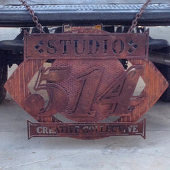 blunt steel sign art metal hand crafted 