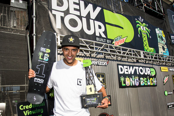 brazil brasil skater blunt steel trophy trophies dew tour award awards long beach skateboard skateboarding 