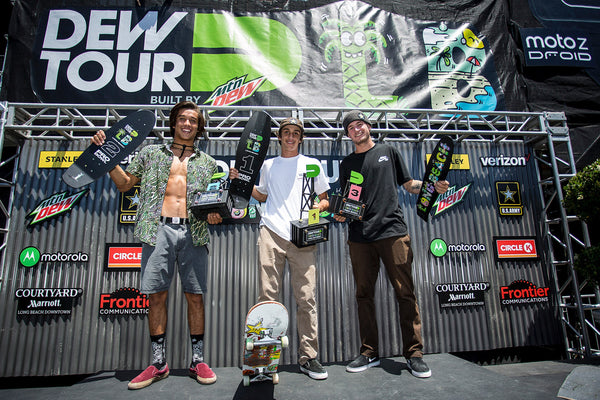 corey juneau winner blunt steel trophy dew tour