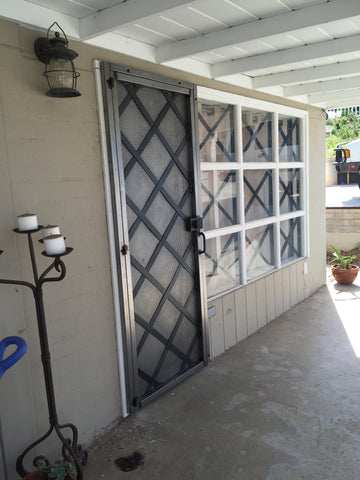 custom security door front door window bars blunt steel