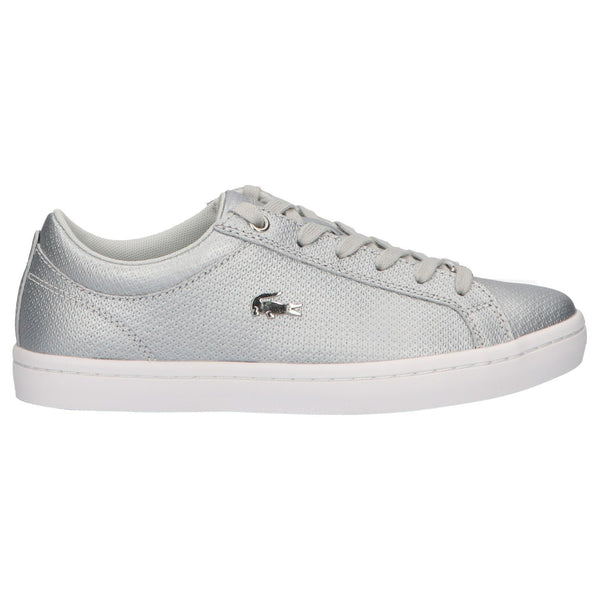 grey lacoste trainers