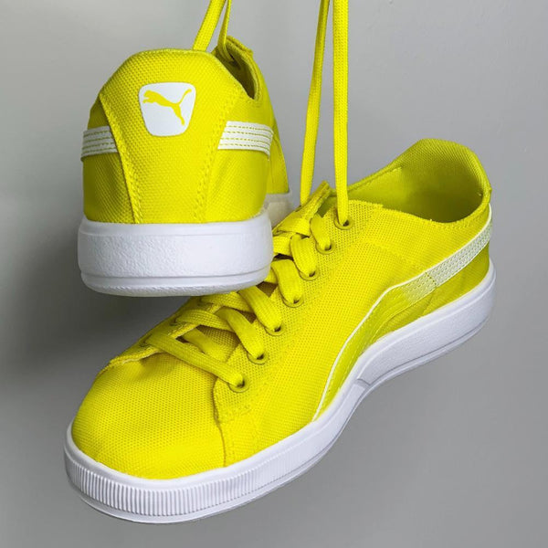 yellow puma trainers