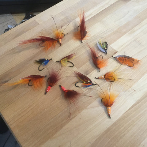 Collection of Alex' Salmon flies