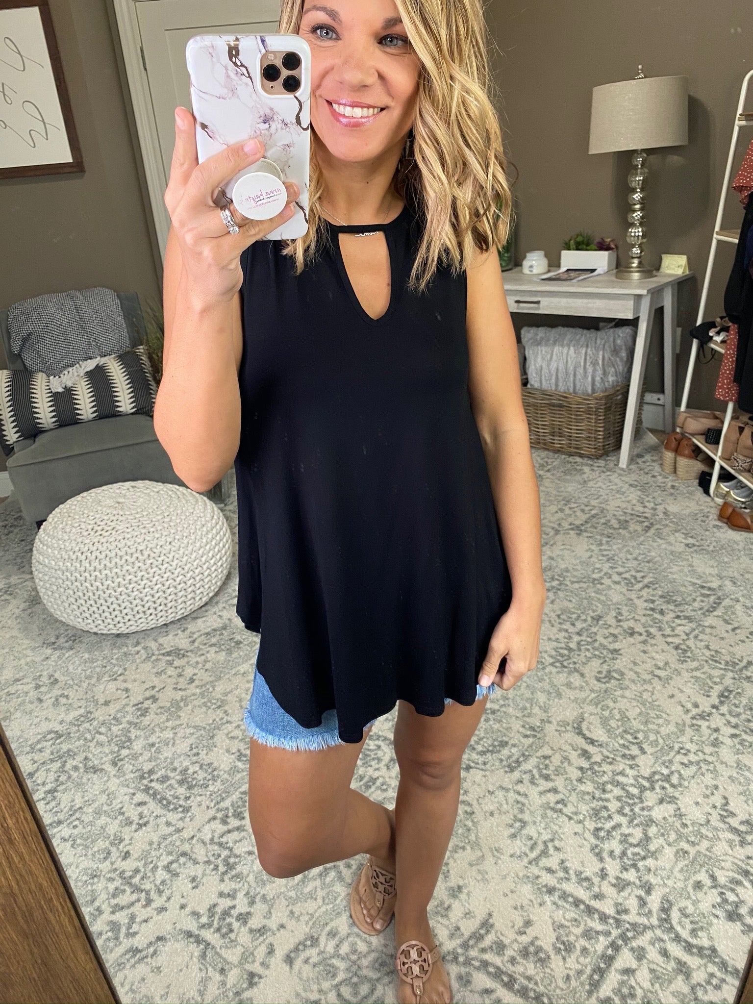 Lovin' On You Tank with Front and Back Keyhole- Multiple Options