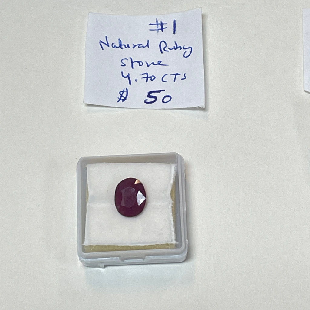 Ruby Stone (4.70CTS) Beads After Beads