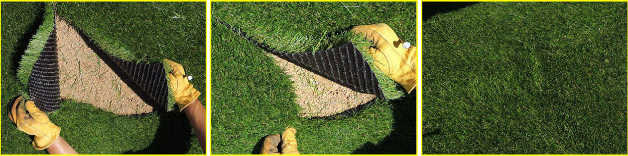 Procutta Seam Cutting Tool For Artificial Synthetic Turf Grass Before and After pictures