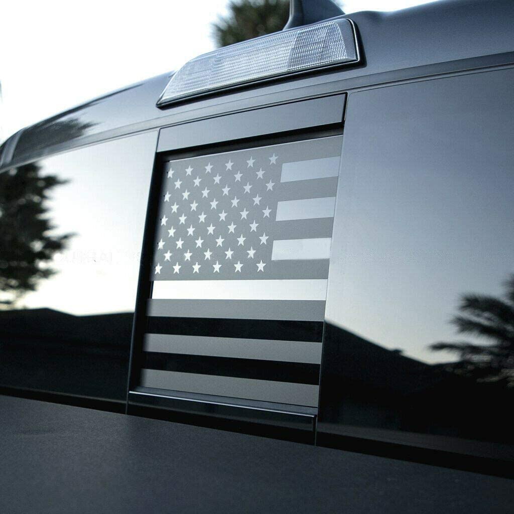 Toyota Tacoma Rear Middle Window American Flag Vinyl Decal Xplore